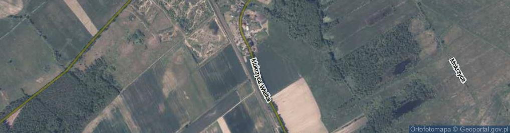 Zdjęcie satelitarne Mokrzyca Wielka ul.